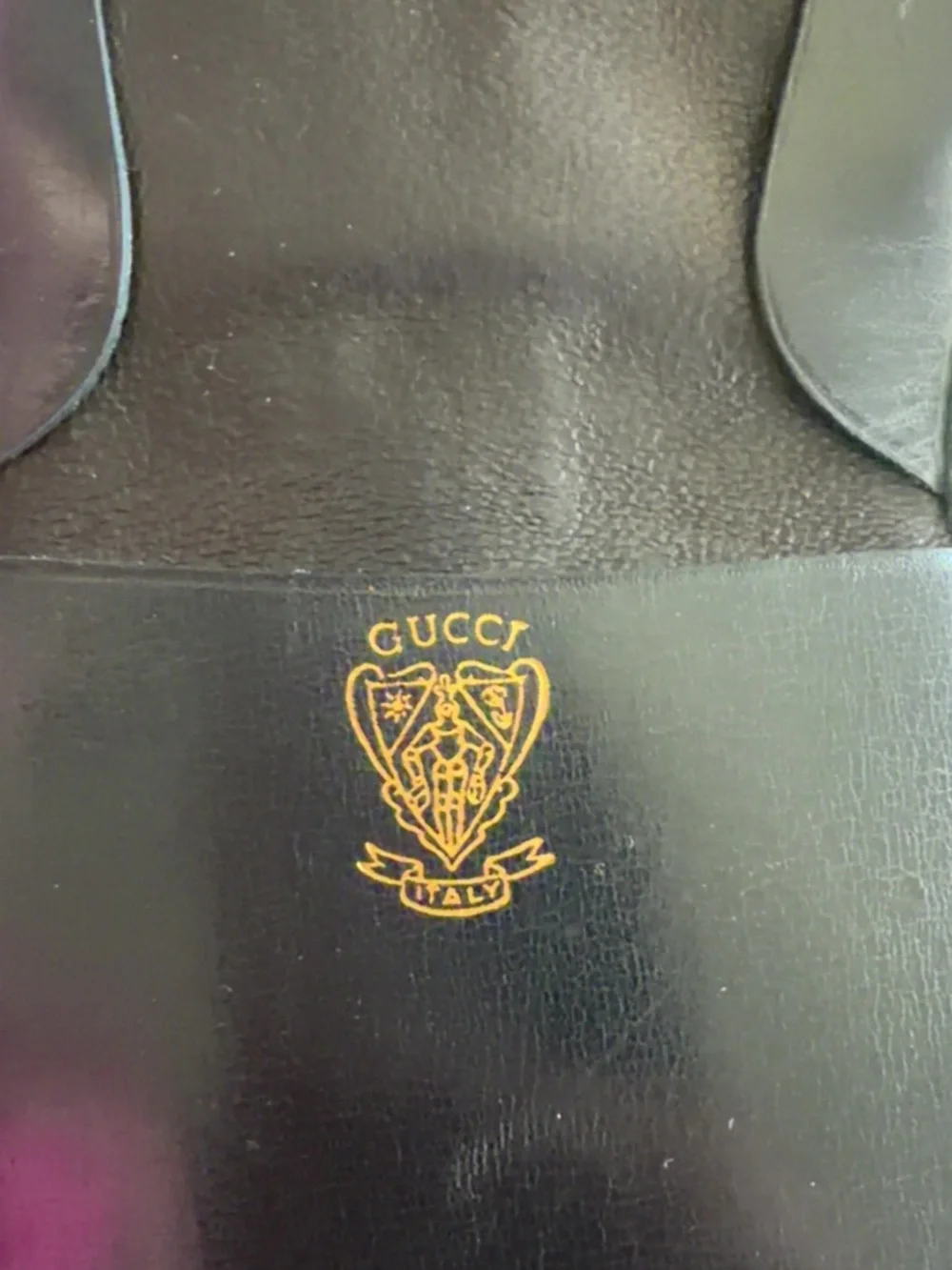 Gucci Beige and Black GG Monogram Coin Case - Picture 5 of 8